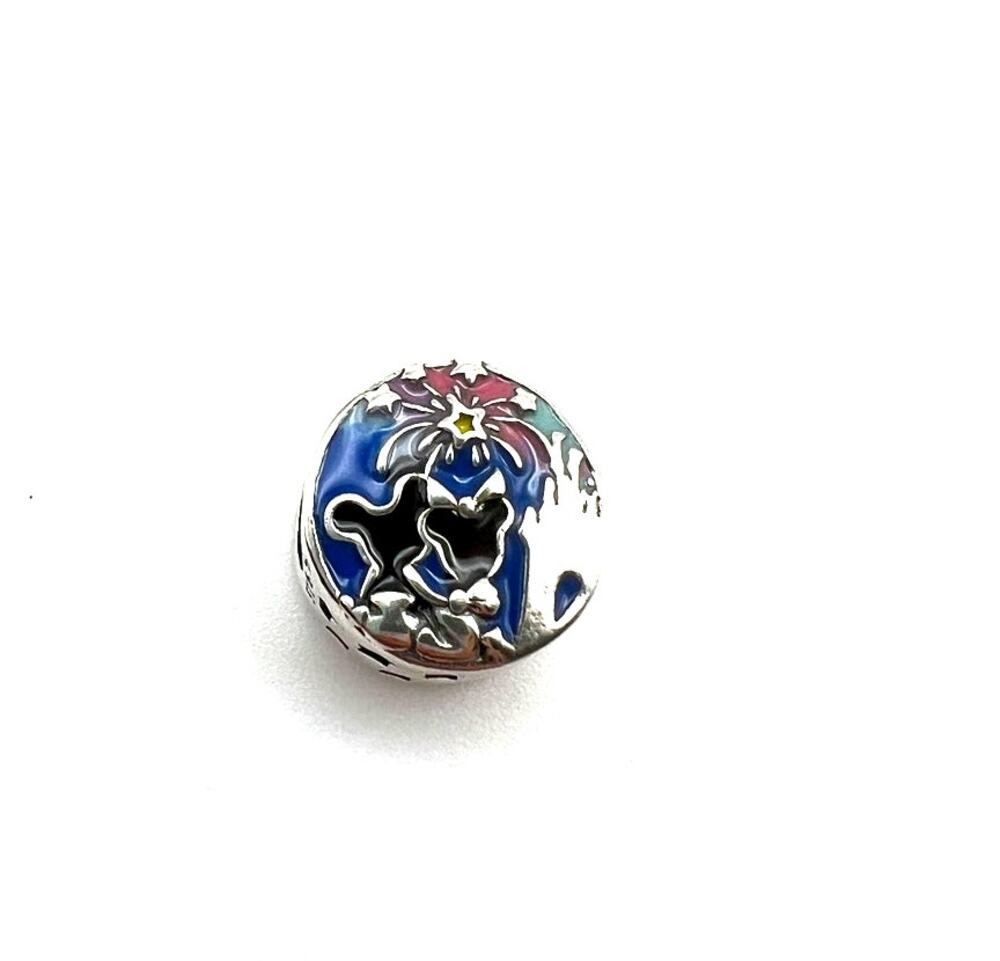 NEW Disney Fireworks Minnie & Mickey Charm for European Bracelet